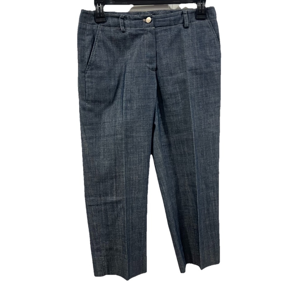 Calvin Klein Women’s Denim Trouser Capri Pants Blue Size 2P Mid Rise